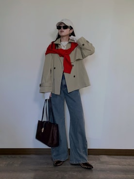 「ap retro（アプレトロ）のアイテム」を使った、Miiさん（レディース・159cm）の秋コーディネート