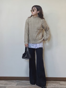 「bohmal（ボマール）のアイテム（バッグ）」を使った、Miiさん（レディース・159cm）の秋コーディネート