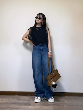 「アイテム（腕時計）」を使った、Miiさん（レディース・159cm）の夏コーディネート