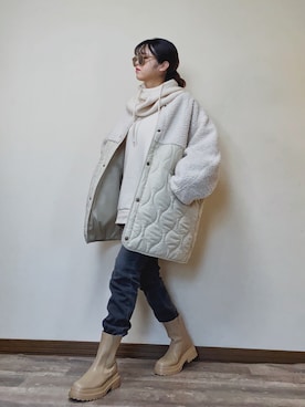 「BLONDEY（ブロンディ）のアイテム」を使った、Miiさん（レディース・159cm）の冬コーディネート
