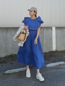 「ごきげんウィーク」｜「アイテム（チュニック）」を使った、Miiさん（レディース・159cm）の春コーディネート