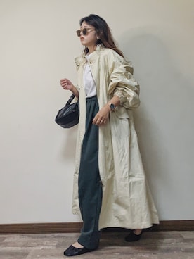 「スクエアトゥ」｜「アイテム（スウェットパンツ）」を使った、Miiさん（レディース・159cm）の秋コーディネート