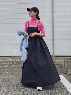 「CLEA（クレア）のアイテム（帽子）」を使った、Miiさん（レディース・159cm）の春コーディネート