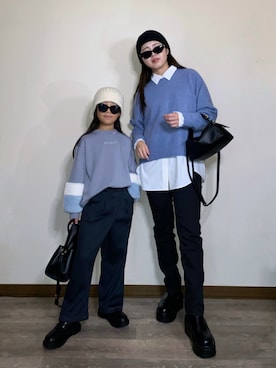 「アイテム（サングラス）」を使った、Miiさん（レディース・159cm）の秋コーディネート