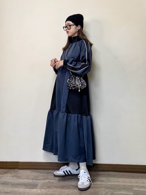 COCODEAL ココディール ハーフジップジャージワンピース COCODEAL ハーフジップジャージワンピース 75125187|apricot