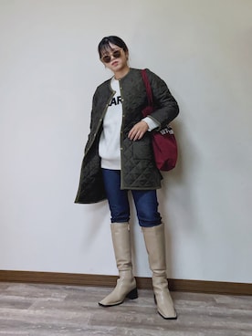 「LEE」｜「アイテム（その他アウター）」を使った、Miiさん（レディース・159cm）の秋コーディネート