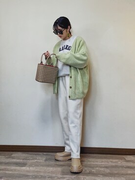 「CLEA（クレア）のアイテム（スウェット）」を使った、Miiさん（レディース・159cm）の冬コーディネート