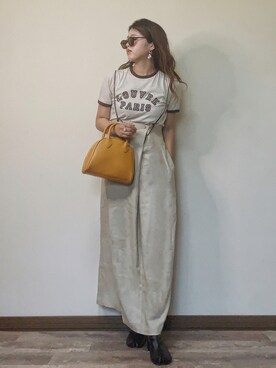 「sesenta（セセンタ）の【sesenta】足袋（タビ）ショートブーツ（7cmヒール）（ブーツ）」を使った、Miiさん（レディース・159cm）の夏コーディネート