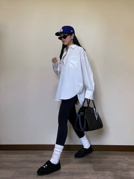 「アイテム（イヤリング）」を使った、Miiさん（レディース・159cm）の秋コーディネート