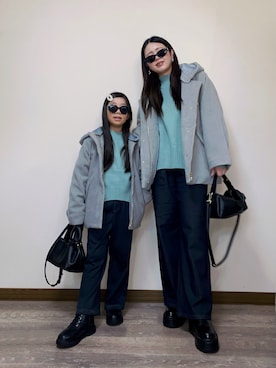 「ikka（イッカ）のアイテム」を使った、Miiさん（レディース・159cm）の冬コーディネート