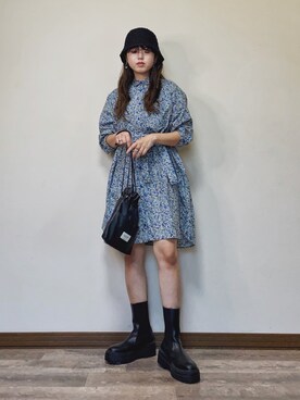 「CLEA（クレア）のアイテム（帽子）」を使った、Miiさん（レディース・159cm）の春コーディネート