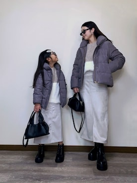 「ikka（イッカ）のアイテム」を使った、Miiさん（レディース・159cm）の冬コーディネート