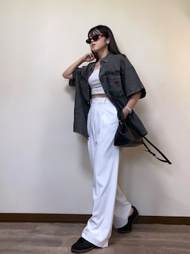 「アイテム（腕時計）」を使った、Miiさん（レディース・159cm）の夏コーディネート