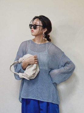 「L.H.P（エルエイチピー）のアイテム（スラックス）」を使った、Miiさん（レディース・159cm）の春コーディネート