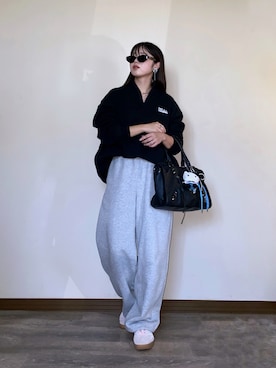 「アイテム（キーホルダー）」を使った、Miiさん（レディース・159cm）の秋コーディネート