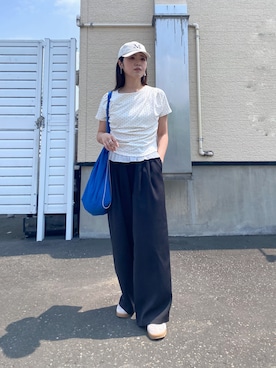 「MUCENT（ムセント）のアイテム」を使った、Miiさん（レディース・159cm）の夏コーディネート