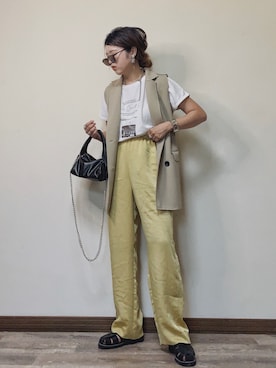 「bohmal（ボマール）のアイテム（バッグ）」を使った、Miiさん（レディース・159cm）の夏コーディネート