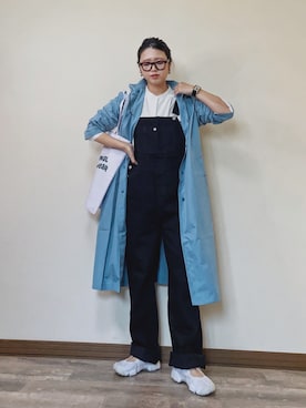 「アイテム（レインコート/ポンチョ）」を使った、Miiさん（レディース・159cm）の春コーディネート