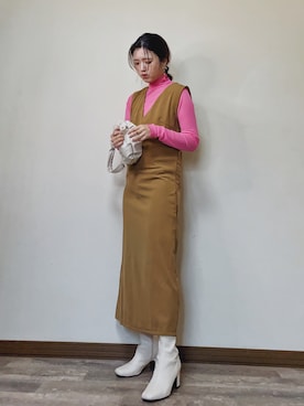 「L.H.P（エルエイチピー）のアイテム（ワンピース/ドレス）」を使った、Miiさん（レディース・159cm）の春コーディネート