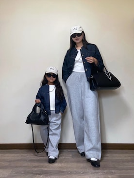 「アイテム（イヤリング）」を使った、Miiさん（レディース・159cm）の秋コーディネート