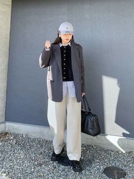 「アイテム（イヤリング）」を使った、Miiさん（レディース・159cm）の秋コーディネート