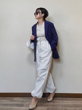 「Lady worker（レディワーカー）のアイテム」を使った、Miiさん（レディース・159cm）の春コーディネート