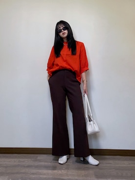 「aquagarage（アクアガレージ）のアイテム」を使った、Miiさん（レディース・159cm）の秋コーディネート