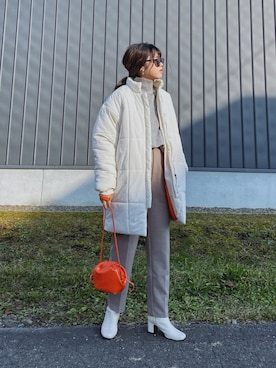 「bohmal（ボマール）のアイテム（ジャケット/アウター）」を使った、Miiさん（レディース・159cm）の秋コーディネート