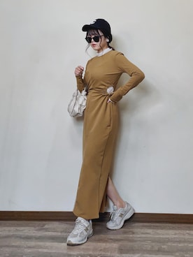 HANNE（アン）の「サイドホールワンピース（ワンピース）」 - WEAR