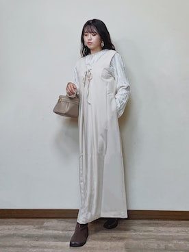 「babcode」｜Miiさん（レディース・159cm）の冬コーディネート