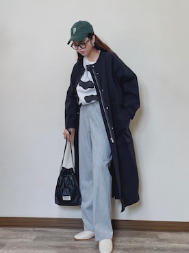 「L.H.P（エルエイチピー）のアイテム（スウェット）」を使った、Miiさん（レディース・159cm）の冬コーディネート