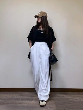 「アイテム（ジャケット/アウター）」を使った、Miiさん（レディース・159cm）の夏コーディネート