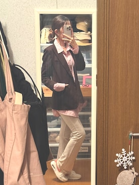 「UNE MANSION（ユヌマンション）のアイテム」を使った、くろねこさん（レディース・162cm）の春コーディネート