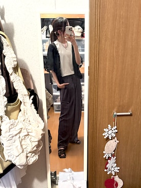 「アイテム（ピアス（両耳用））」を使った、くろねこさん（レディース・162cm）の夏コーディネート