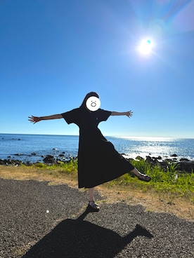 くろねこさん（骨格ウェーブ・レディース・162cm）の夏コーディネート