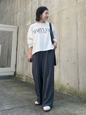 「THE SHOP TK （ザ ショップ ティーケー ）のアイテム（トートバッグ）」を使った、caoriさん（レディース・154cm）の秋コーディネート