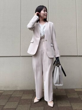「THE SHOP TK （ザ ショップ ティーケー ）のアイテム（パンプス）」を使った、caoriさん（レディース・154cm）の春コーディネート
