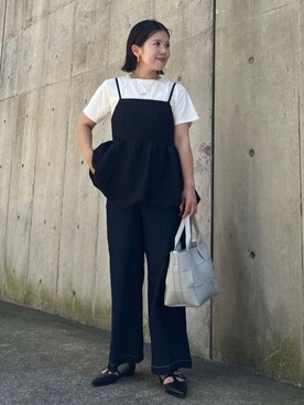 「THE SHOP TK （ザ ショップ ティーケー ）のアイテム（デニムパンツ）」を使った、caoriさん（レディース・154cm）の夏コーディネート