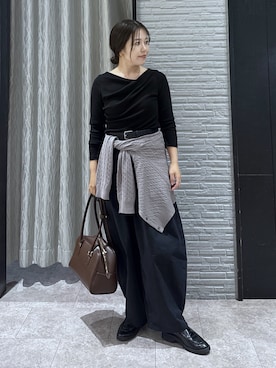 「POLO BCS（ポロ ビーシーエス）のアイテム」を使った、caoriさん（レディース・154cm）の秋コーディネート