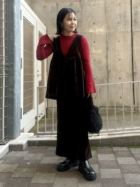 caoriさん（レディース・154cm）の冬コーディネート