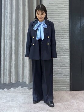 「THE SHOP TK （ザ ショップ ティーケー ）のスウェードローファー（その他シューズ、ブラック系）」を使った、caoriさん（レディース）の冬コーディネート