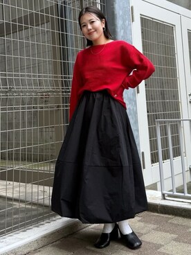 「THE SHOP TK （ザ ショップ ティーケー ）のオブリックトゥパンプス（パンプス）」を使った、caoriさん（レディース・154cm）の秋コーディネート