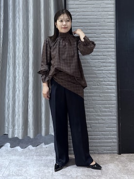「POLO BCS（ポロ ビーシーエス）のアイテム」を使った、caoriさん（レディース・154cm）の秋コーディネート