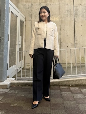 「THE SHOP TK （ザ ショップ ティーケー ）のアイテム（パンプス）」を使った、caoriさん（レディース・154cm）の冬コーディネート