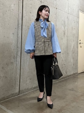 「THE SHOP TK （ザ ショップ ティーケー ）のアイテム（パンプス）」を使った、caoriさん（レディース・154cm）の冬コーディネート