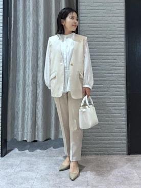 「COCUE（コキュ）のアイテム」を使った、caoriさん（レディース・154cm）の春コーディネート