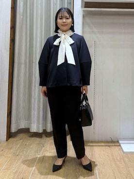 「COCUE（コキュ）のアイテム」を使った、caoriさん（レディース・154cm）の冬コーディネート