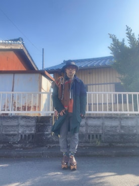 「kolor（カラー）のアイテム」を使った、mottsuさん（メンズ・169cm）の冬コーディネート