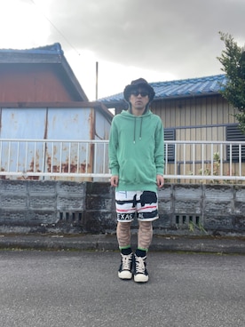 「アイテム（レッグウェア）」を使った、mottsuさん（メンズ・169cm）の冬コーディネート