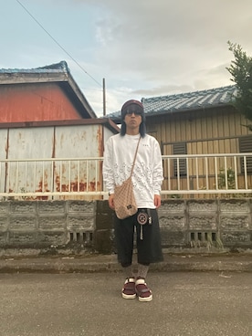 「アイテム（ソックス/靴下）」を使った、mottsuさん（メンズ・169cm）の秋コーディネート